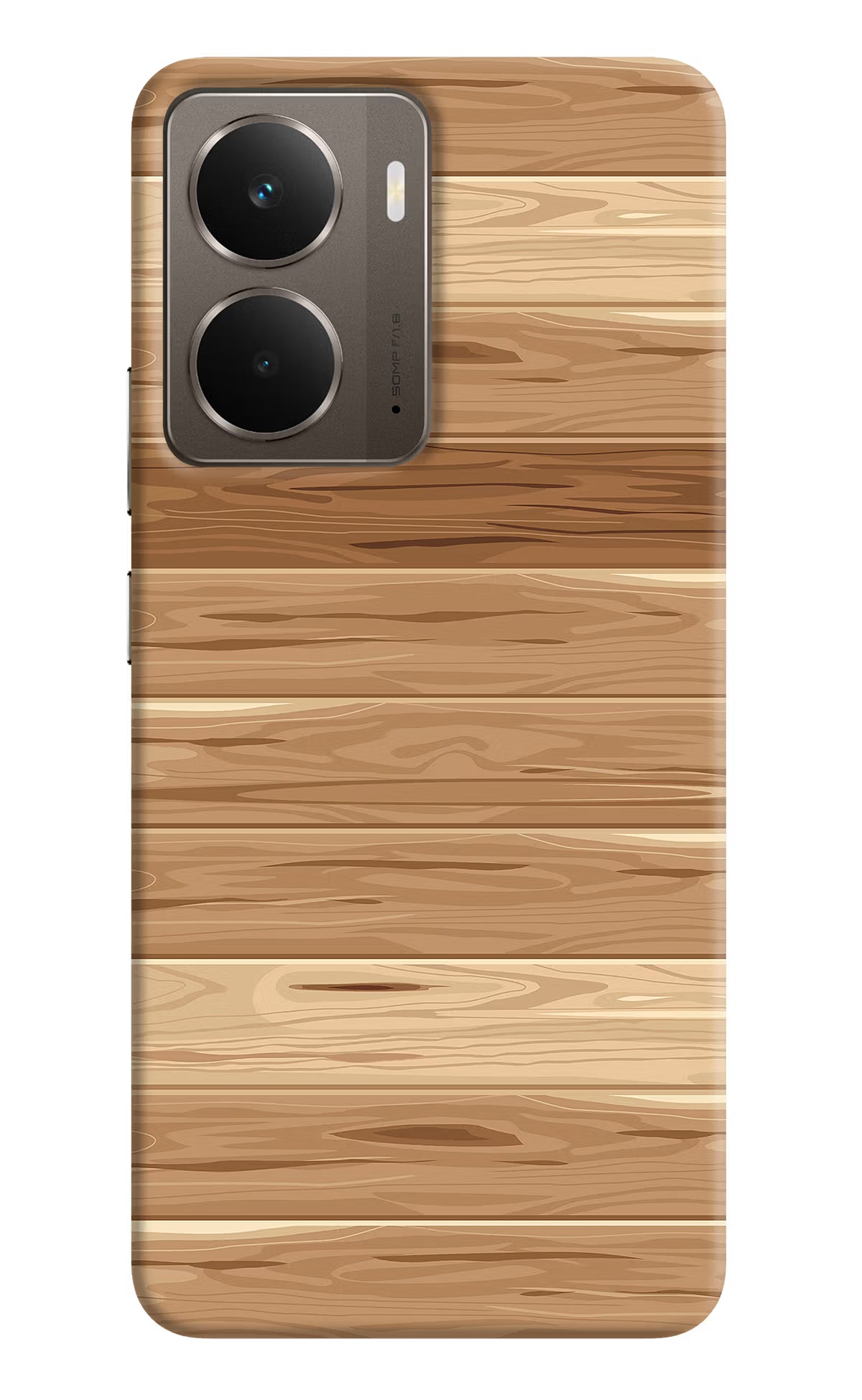 Wooden Vector Realme P3 Hard Case Back Cover by Casekaro