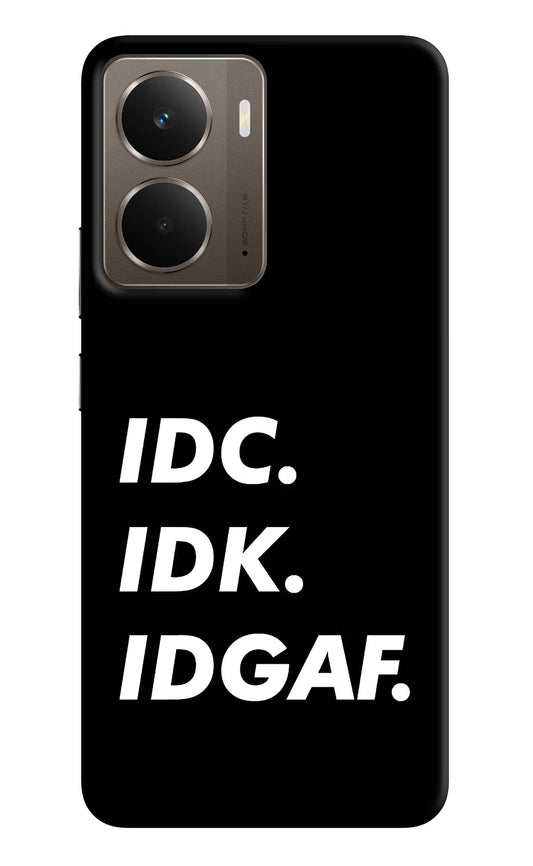 Idc Idk Idgaf Realme P3 Hard Case Back Cover by Casekaro
