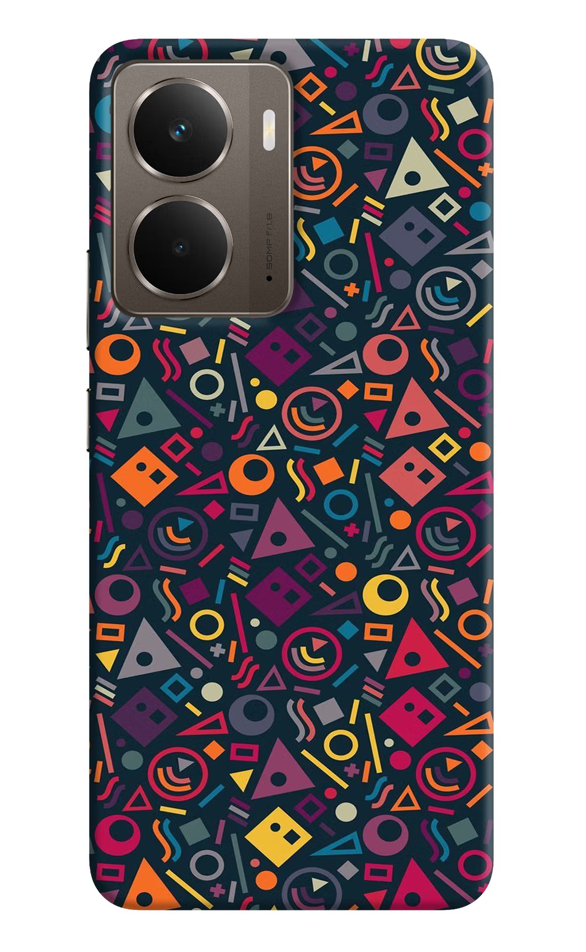 Geometric Abstract Realme P3 Hard Case Back Cover by Casekaro