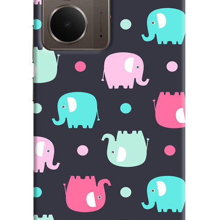 Elephants Realme P3 Hard Case Back Cover by Casekaro