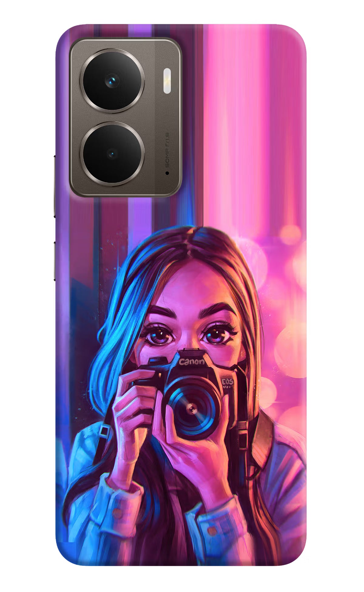 Girl Photographer Realme P3 Hard Case Back Cover by Casekaro