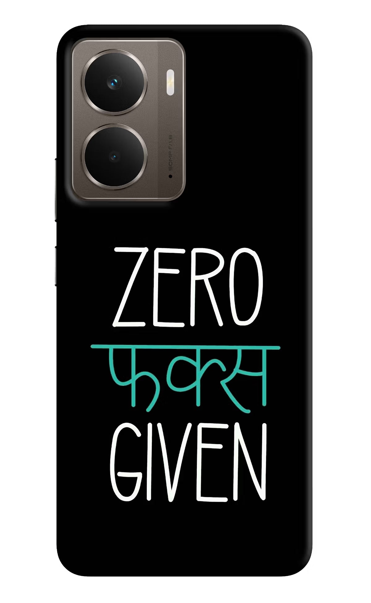 Zero Fucks Given Realme P3 Hard Case Back Cover by Casekaro