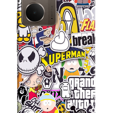 Sticker Bomb Realme P3 Hard Case Back Cover by Casekaro