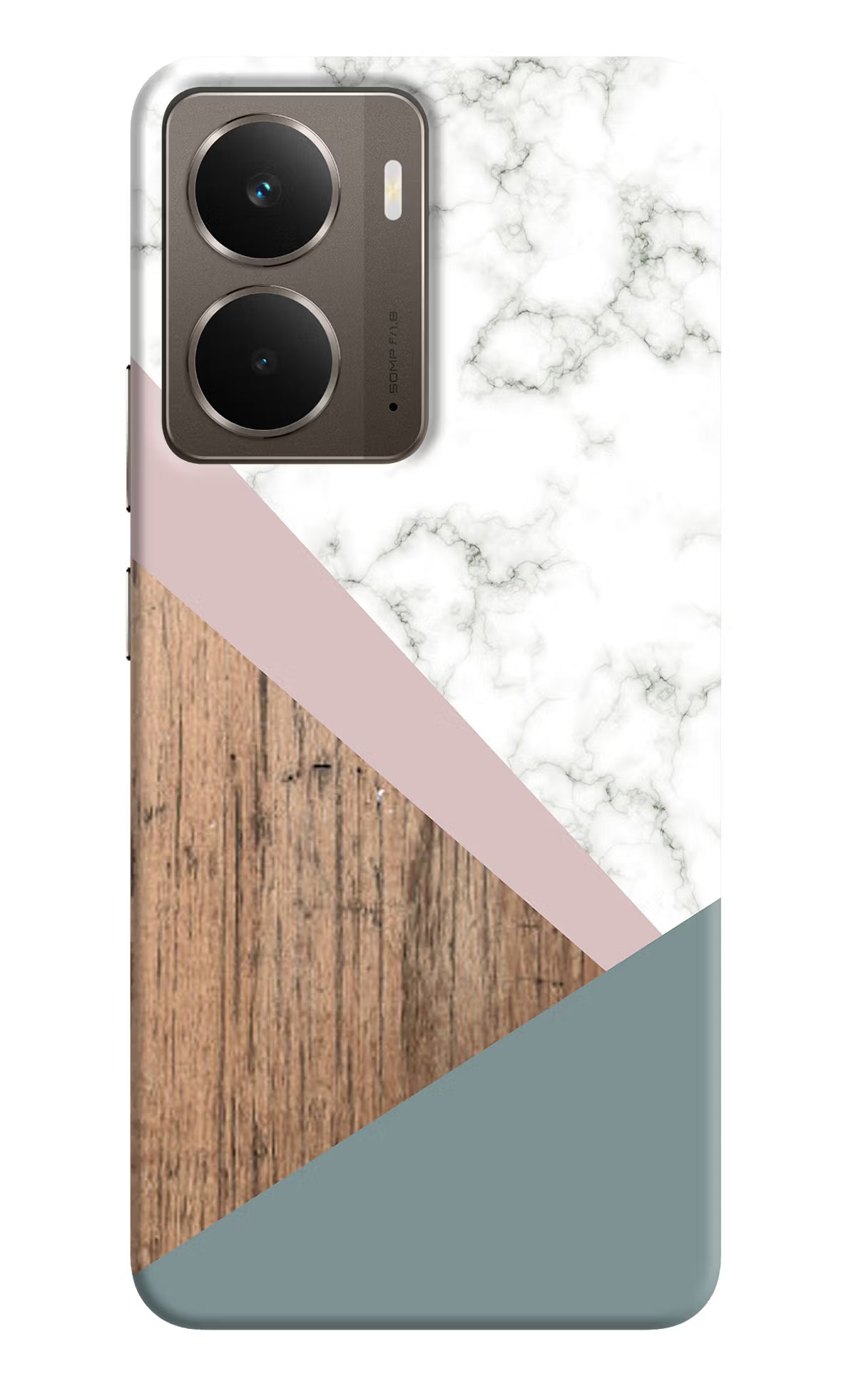 Marble wood Abstract Realme P3 Hard Case Back Cover by Casekaro