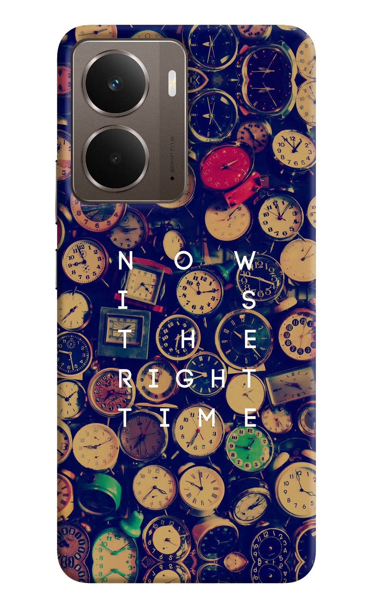 Now is the Right Time Quote Realme P3 Hard Case Back Cover by Casekaro