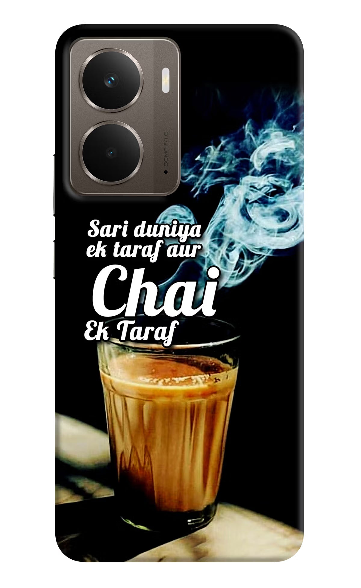 Chai Ek Taraf Quote Realme P3 Hard Case Back Cover by Casekaro