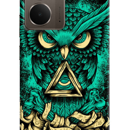 Green Owl Realme P3 Hard Case Back Cover by Casekaro