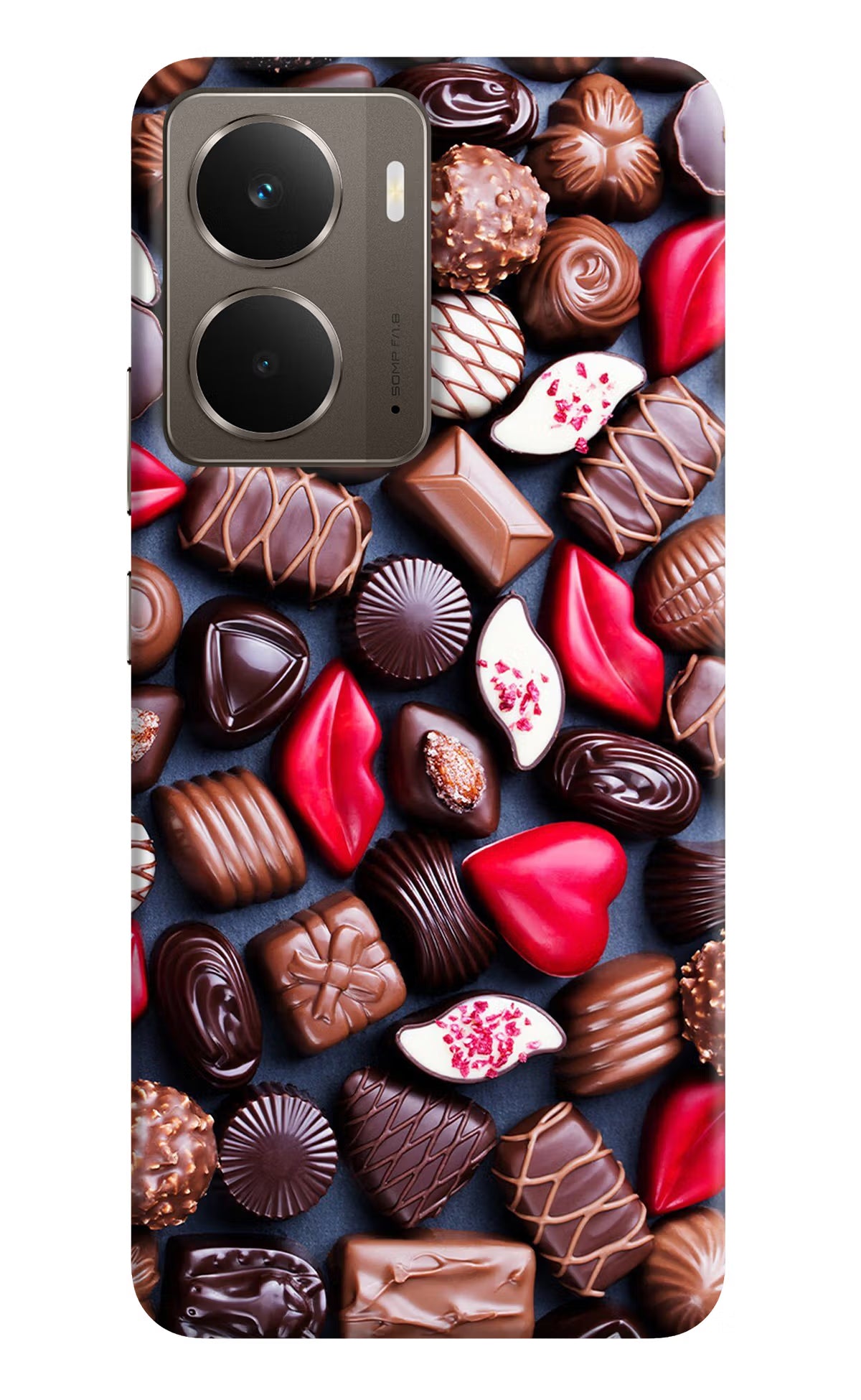 Chocolates Realme P3 Hard Case Back Cover by Casekaro