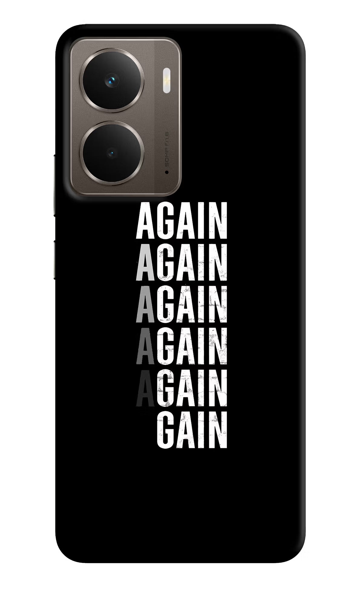 Again Again Gain Realme P3 Hard Case Back Cover by Casekaro