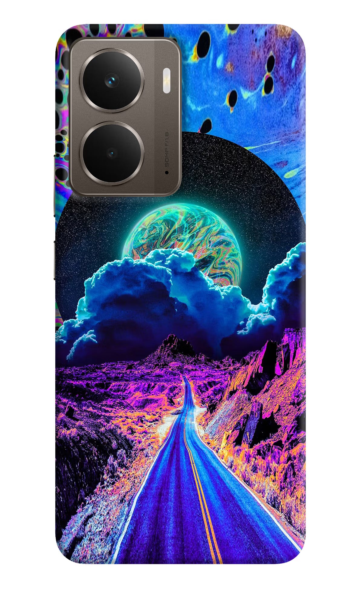 Psychedelic Painting Realme P3 Hard Case Back Cover by Casekaro