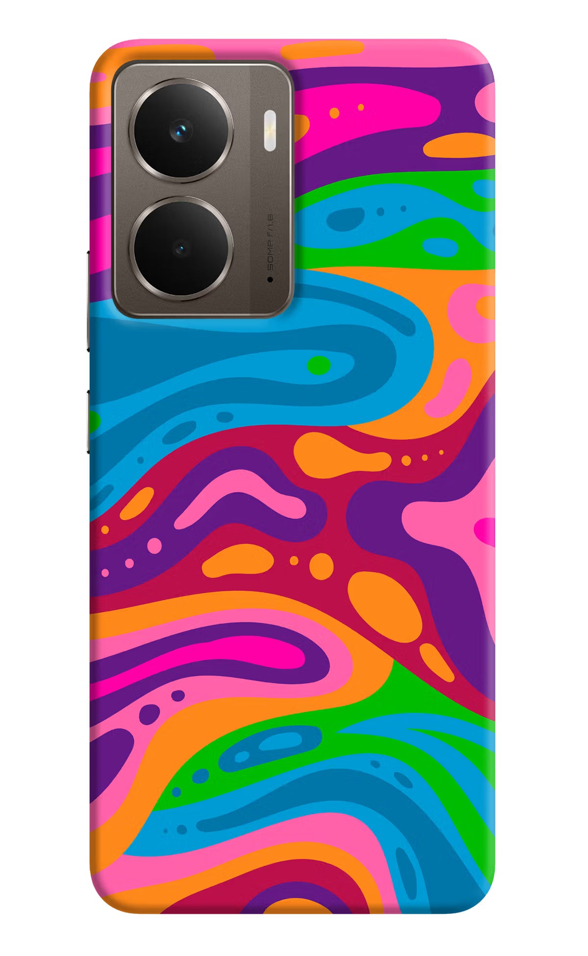 Trippy Pattern Realme P3 Hard Case Back Cover by Casekaro