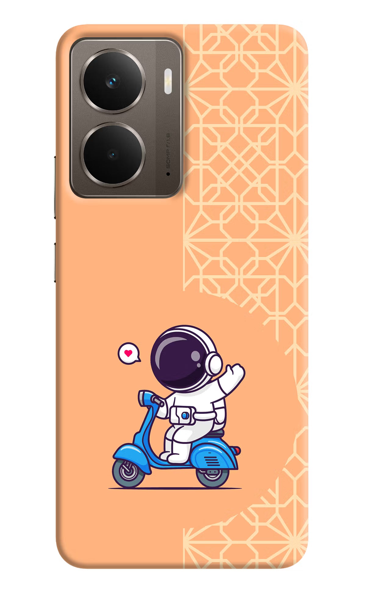 Cute Astronaut Riding Realme P3 Hard Case Back Cover by Casekaro