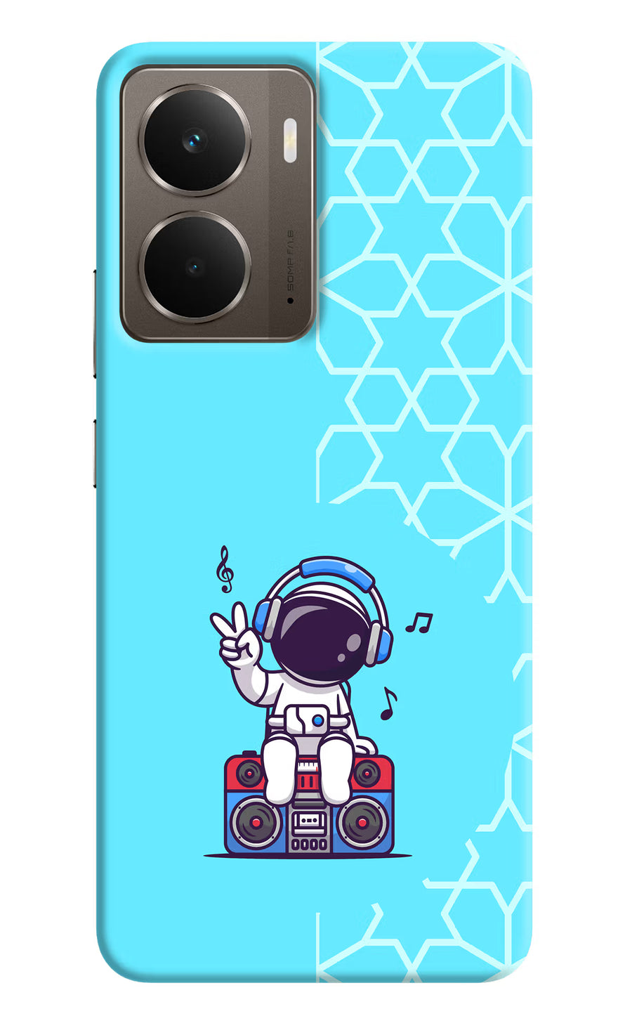 Cute Astronaut Chilling Realme P3 Back Cover, Hard case