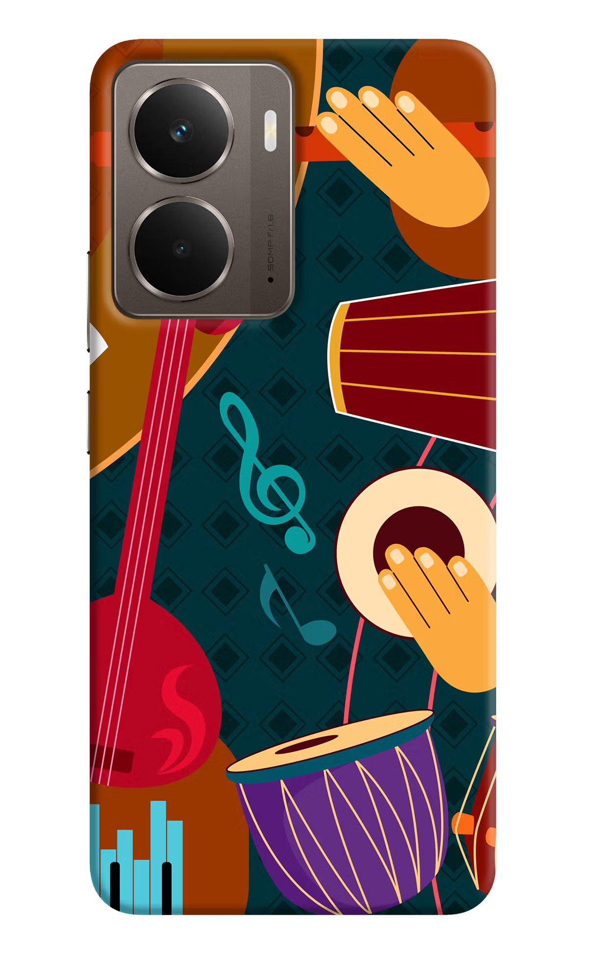 Music Instrument Realme P3 Hard Case Back Cover by Casekaro