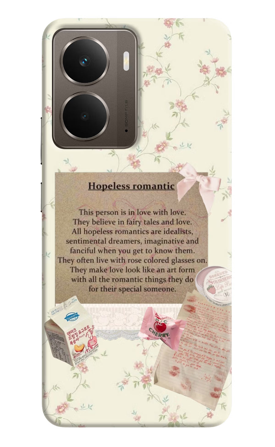 Hopeless Romantic Realme P3 Back Cover, Hard case