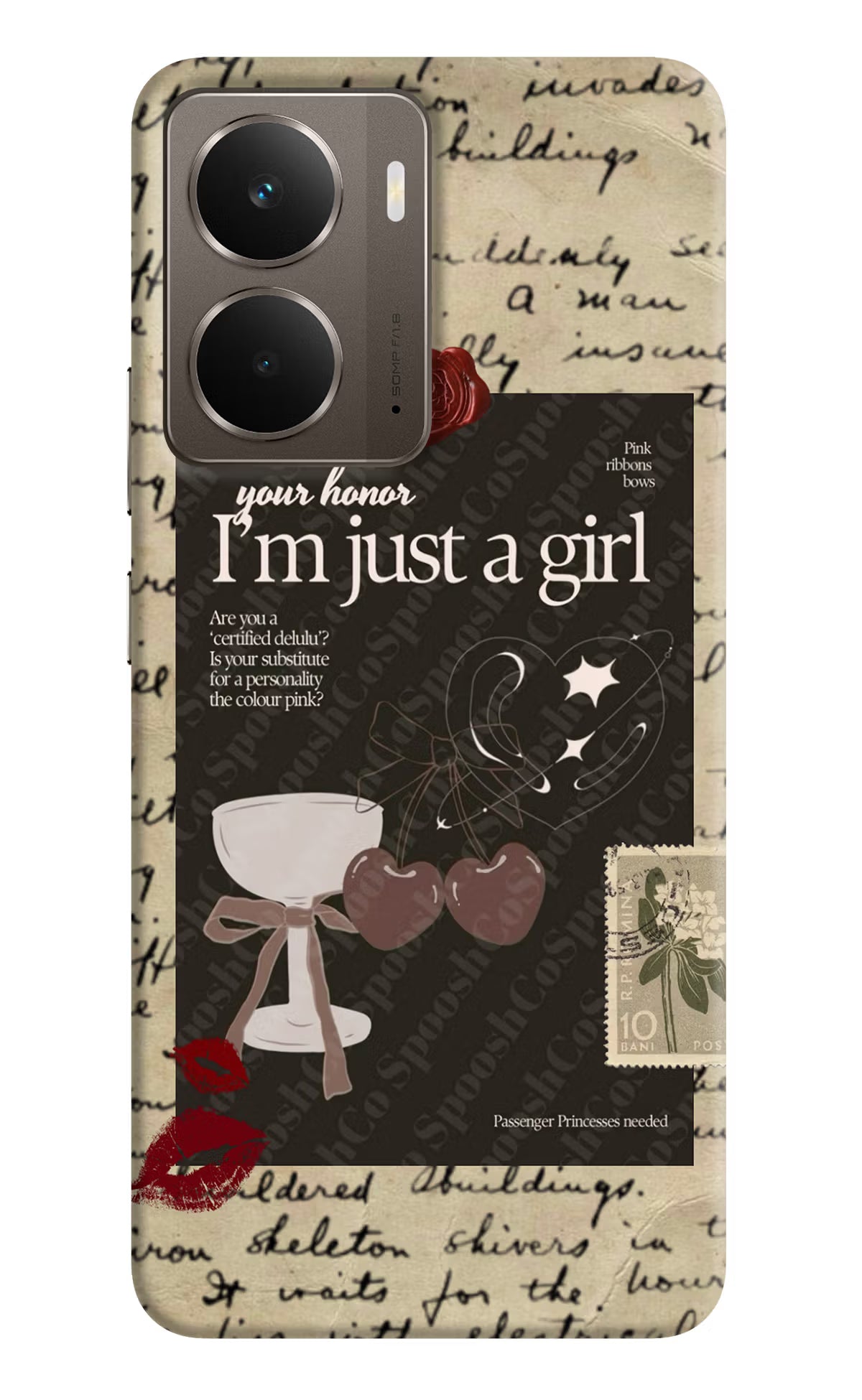I am just a girl Realme P3 Hard Case Back Cover by Casekaro