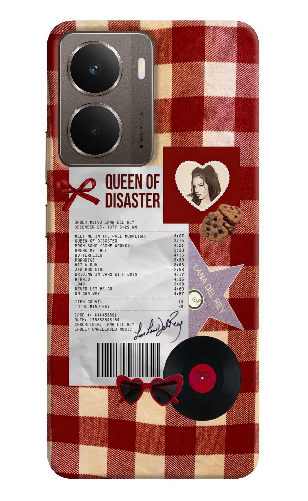 Queen of Disaster Realme P3 Hard Case Back Cover by Casekaro