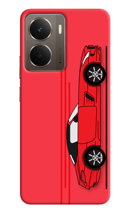 Red Velocity Realme P3 Hard Case Back Cover by Casekaro