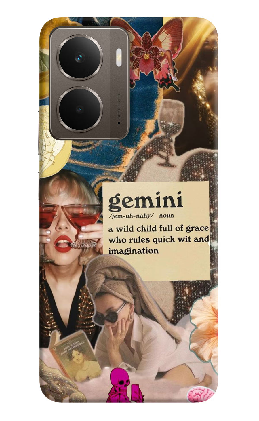 Gemini Zodiac Realme P3 Back Cover, Hard case