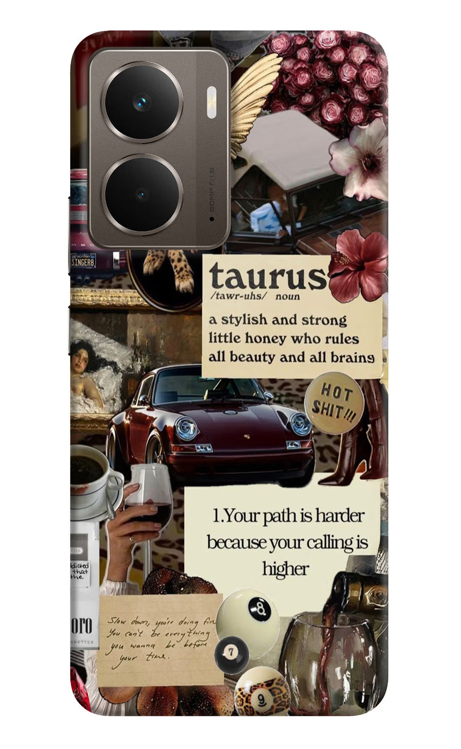 Taurus Zodiac Realme P3 Back Cover, Hard case