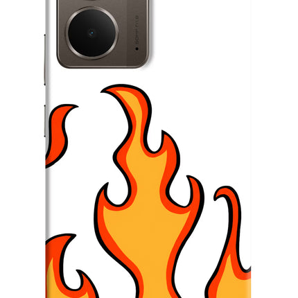 Fired Up – White Realme P3 Hard Case Back Cover by Casekaro