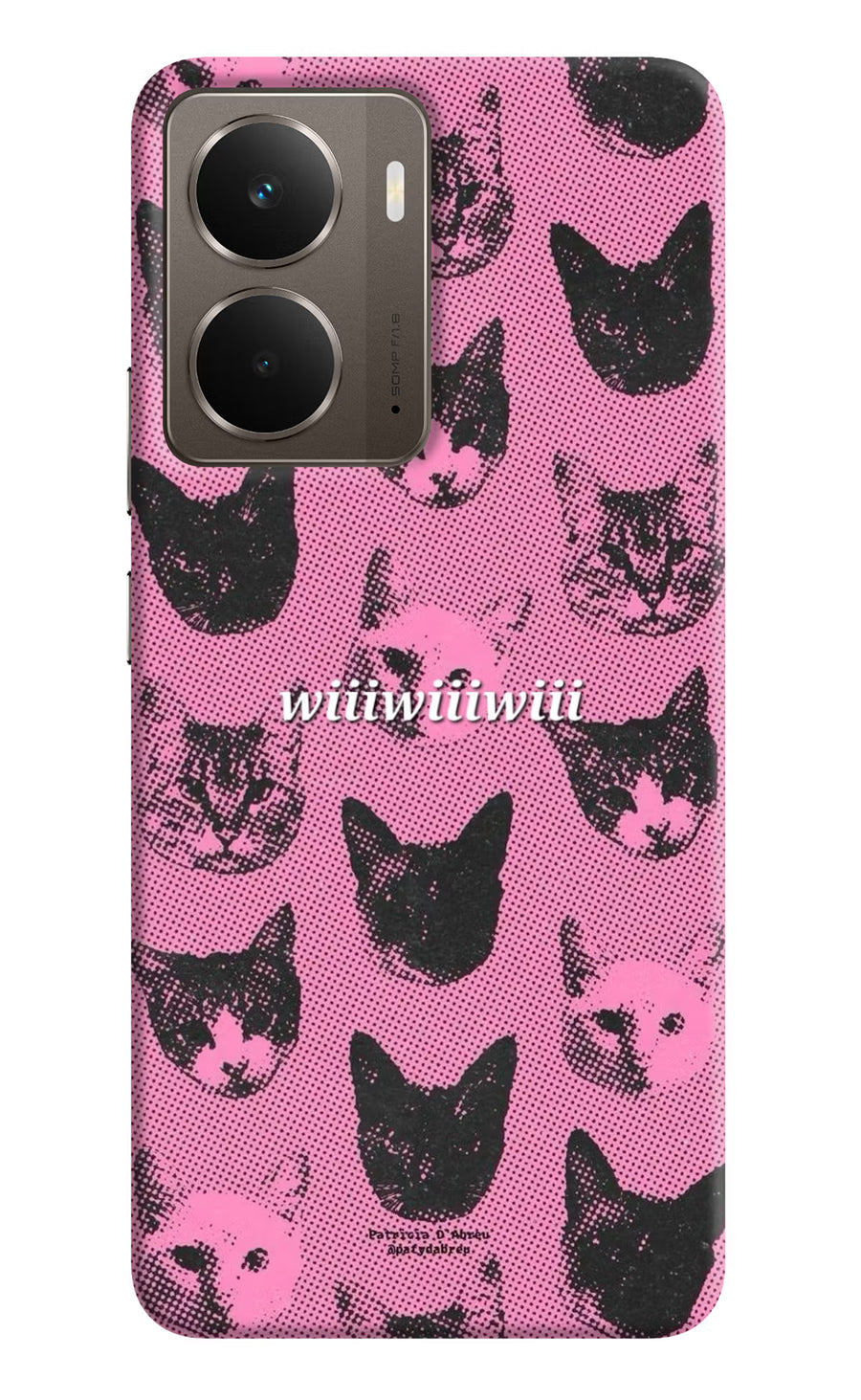 Pink Cats Realme P3 Back Cover, Hard case