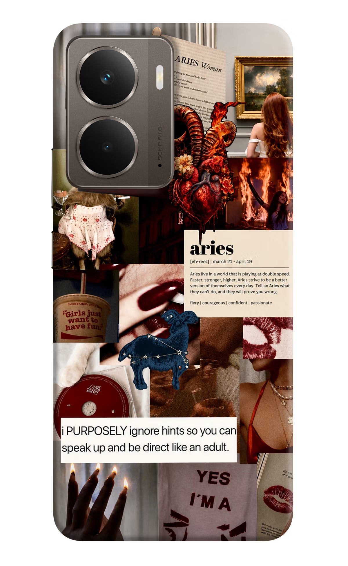 Zodiac Aries Realme P3 Back Cover