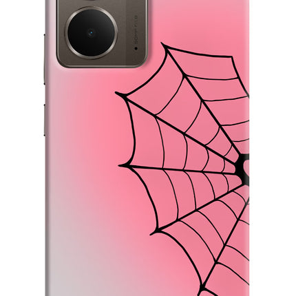 Pink Web Realme P3 Hard Case Back Cover by Casekaro