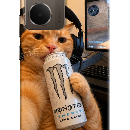Gamer Cat Energy Realme P3 Hard Case Back Cover by Casekaro