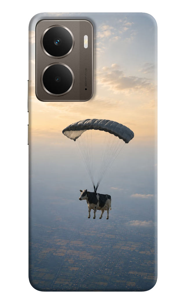 Skydiving Cow Realme P3 Hard Case Back Cover by Casekaro