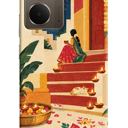 Diwali Rangoli Realme P3 Hard Case Back Cover by Casekaro