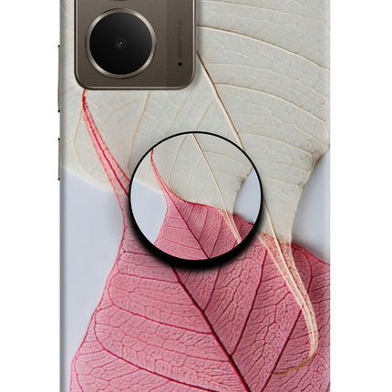White Pink Leaf Realme P3 Pop Case by Casekaro