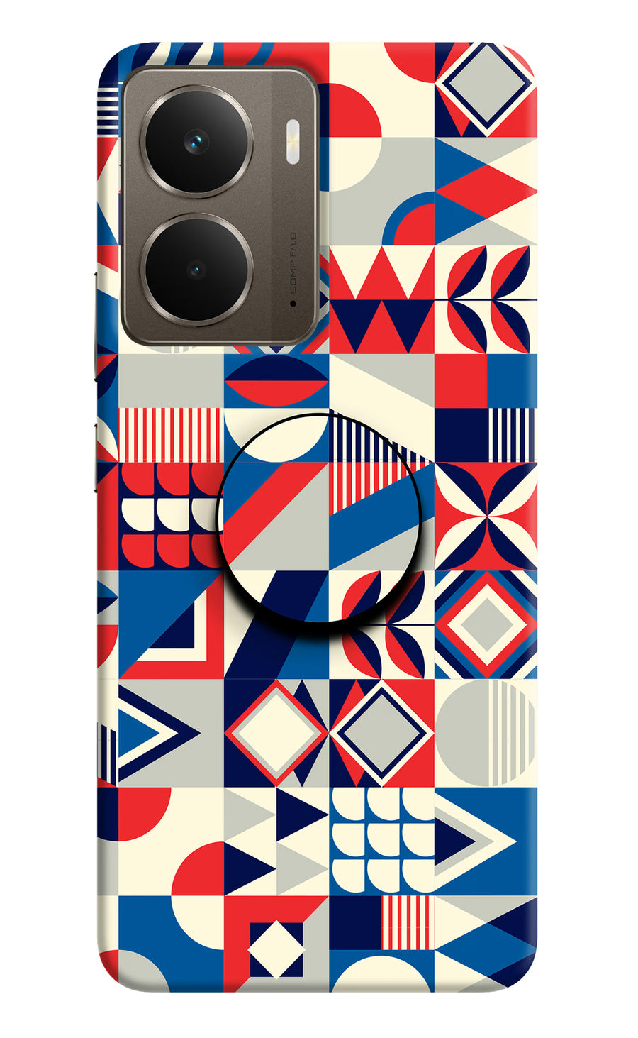 Colorful Pattern Realme P3 Pop Case, Hard case