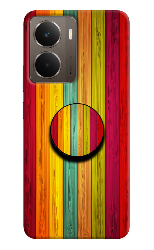Multicolor Wooden Realme P3 Pop Case by Casekaro