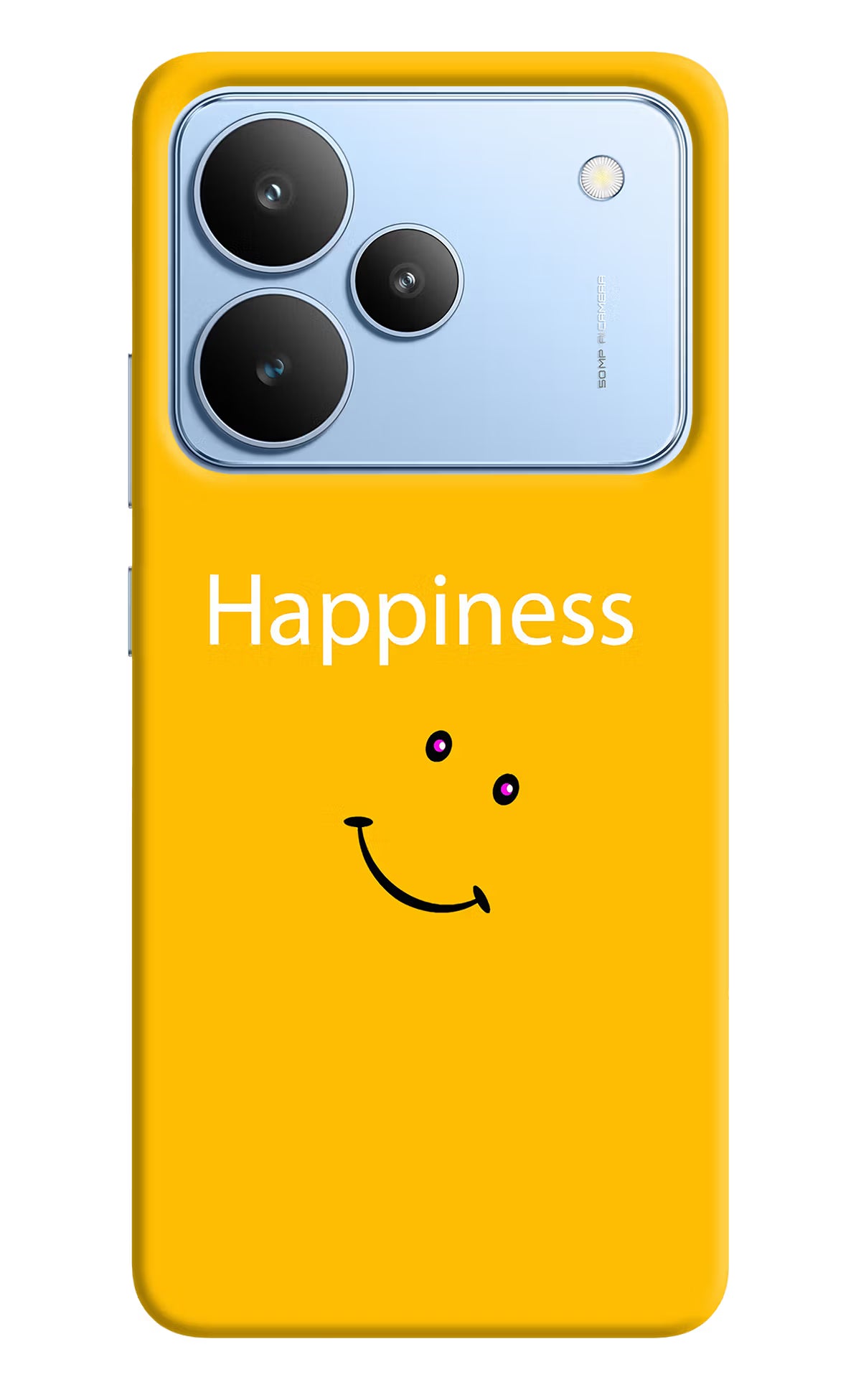 Happiness With Smiley Realme P4 Hard Case Back Cover by Casekaro