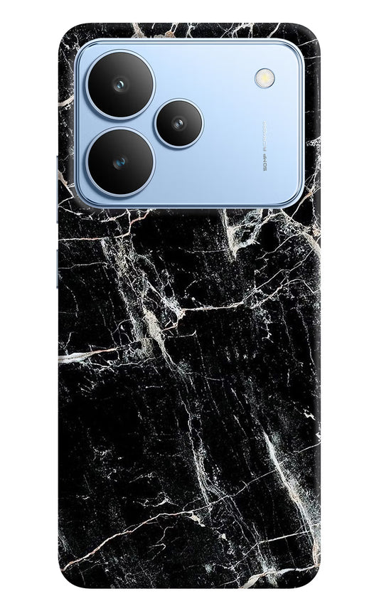 Black Marble Texture Realme P4 Hard Case Back Cover by Casekaro