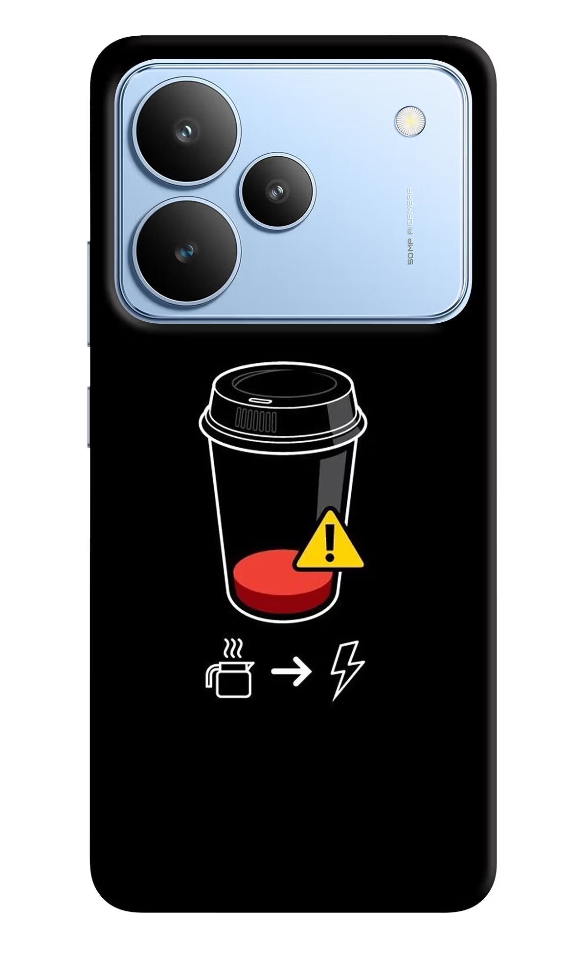 Coffee Realme P4 Hard Case Back Cover by Casekaro