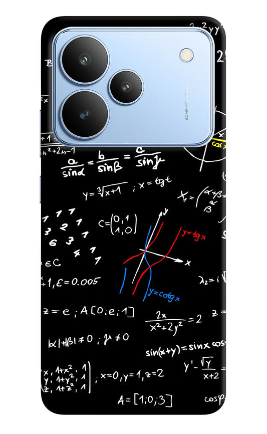 Mathematics Formula Realme P4 Hard Case Back Cover by Casekaro