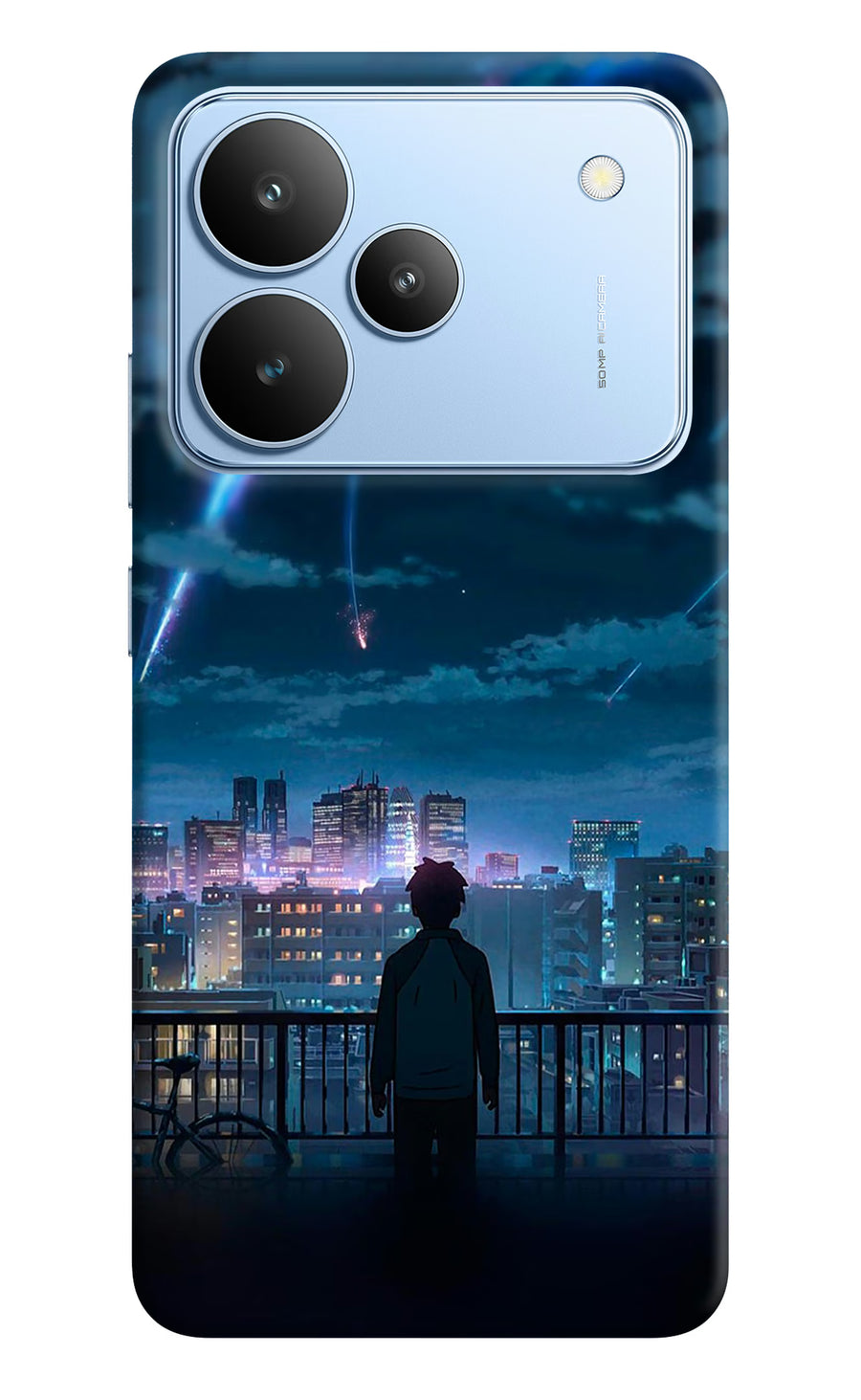 Anime Realme P4 Back Cover, Hard case