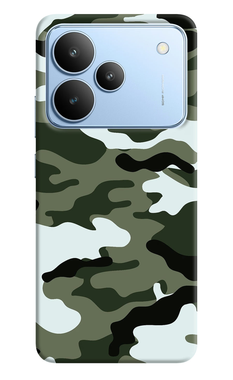 Camouflage Realme P4 Back Cover, Hard case