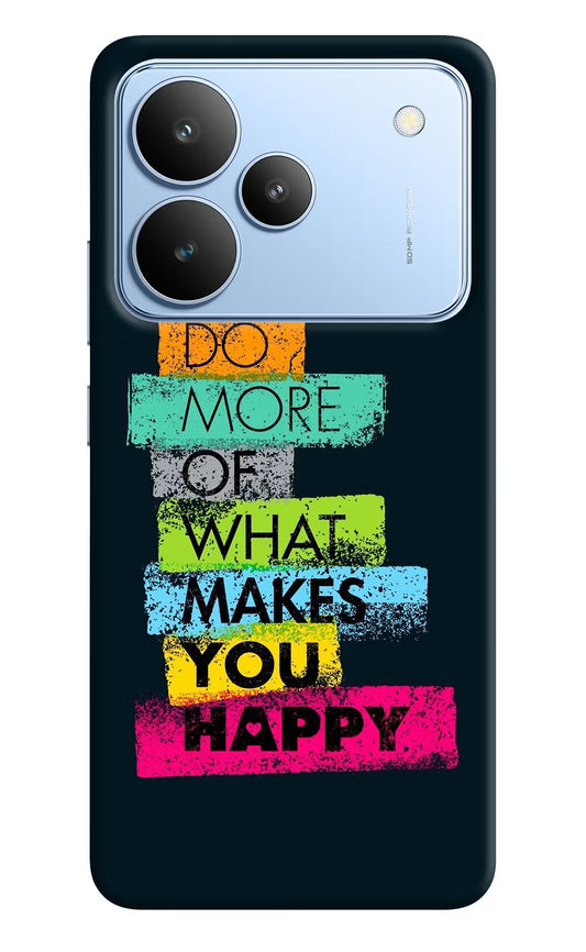 Do More Of What Makes You Happy Realme P4 Hard Case Back Cover by Casekaro