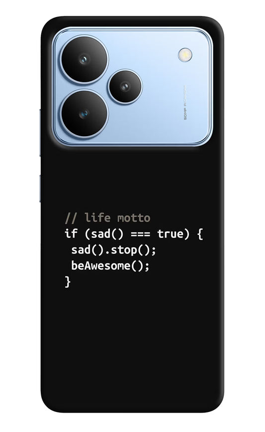 Life Motto Code Realme P4 Hard Case Back Cover by Casekaro