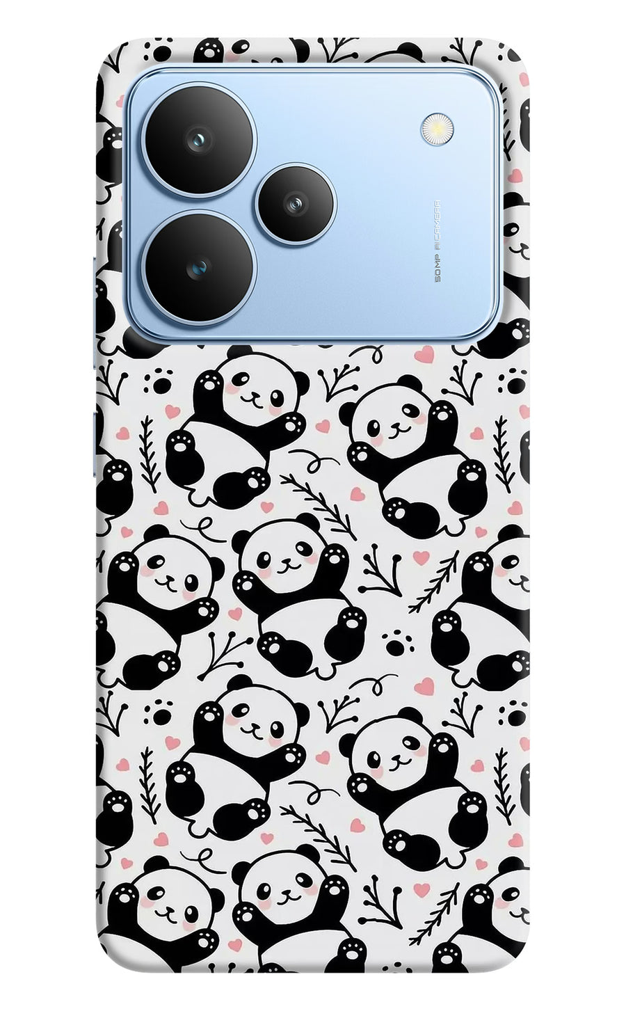 Cute Panda Realme P4 Back Cover, Hard case