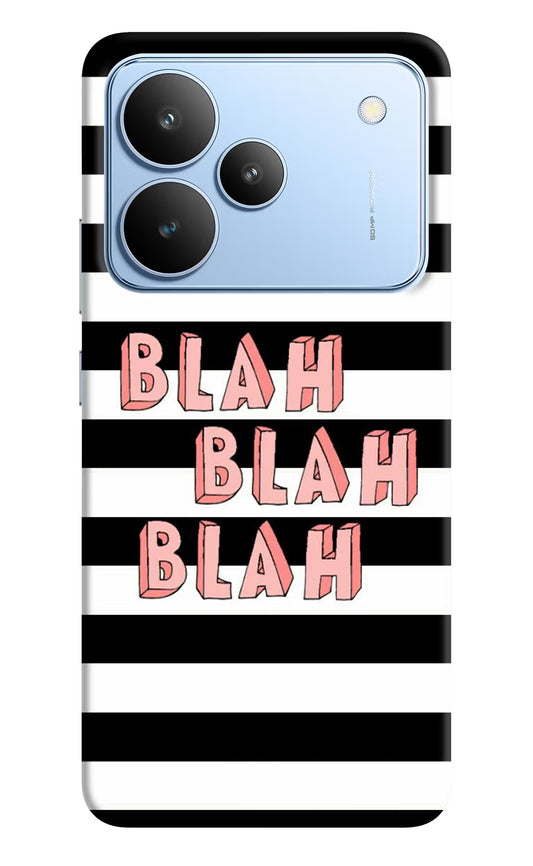 Blah Blah Blah Realme P4 Hard Case Back Cover by Casekaro