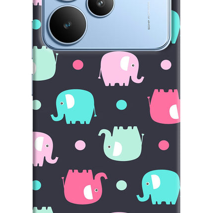 Elephants Realme P4 Hard Case Back Cover by Casekaro