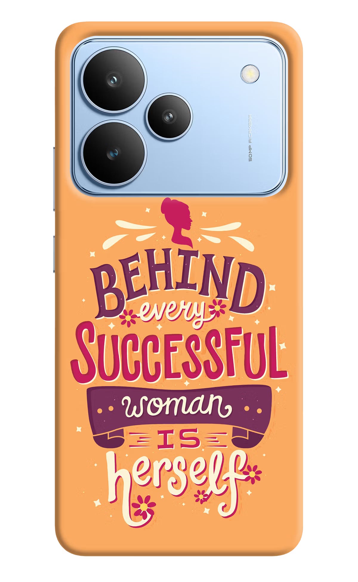 Behind Every Successful Woman There Is Herself Realme P4 Hard Case Back Cover by Casekaro