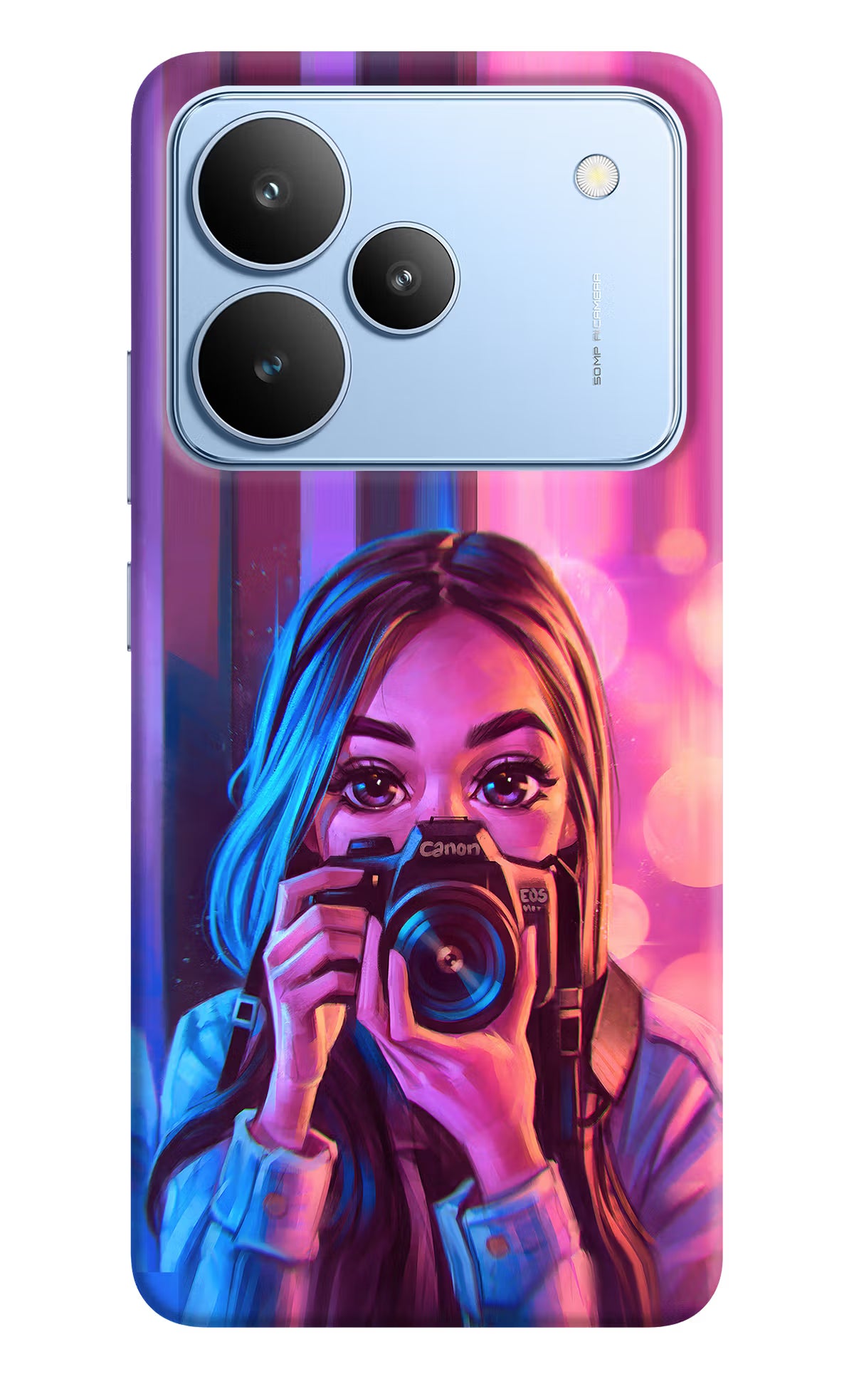 Girl Photographer Realme P4 Hard Case Back Cover by Casekaro