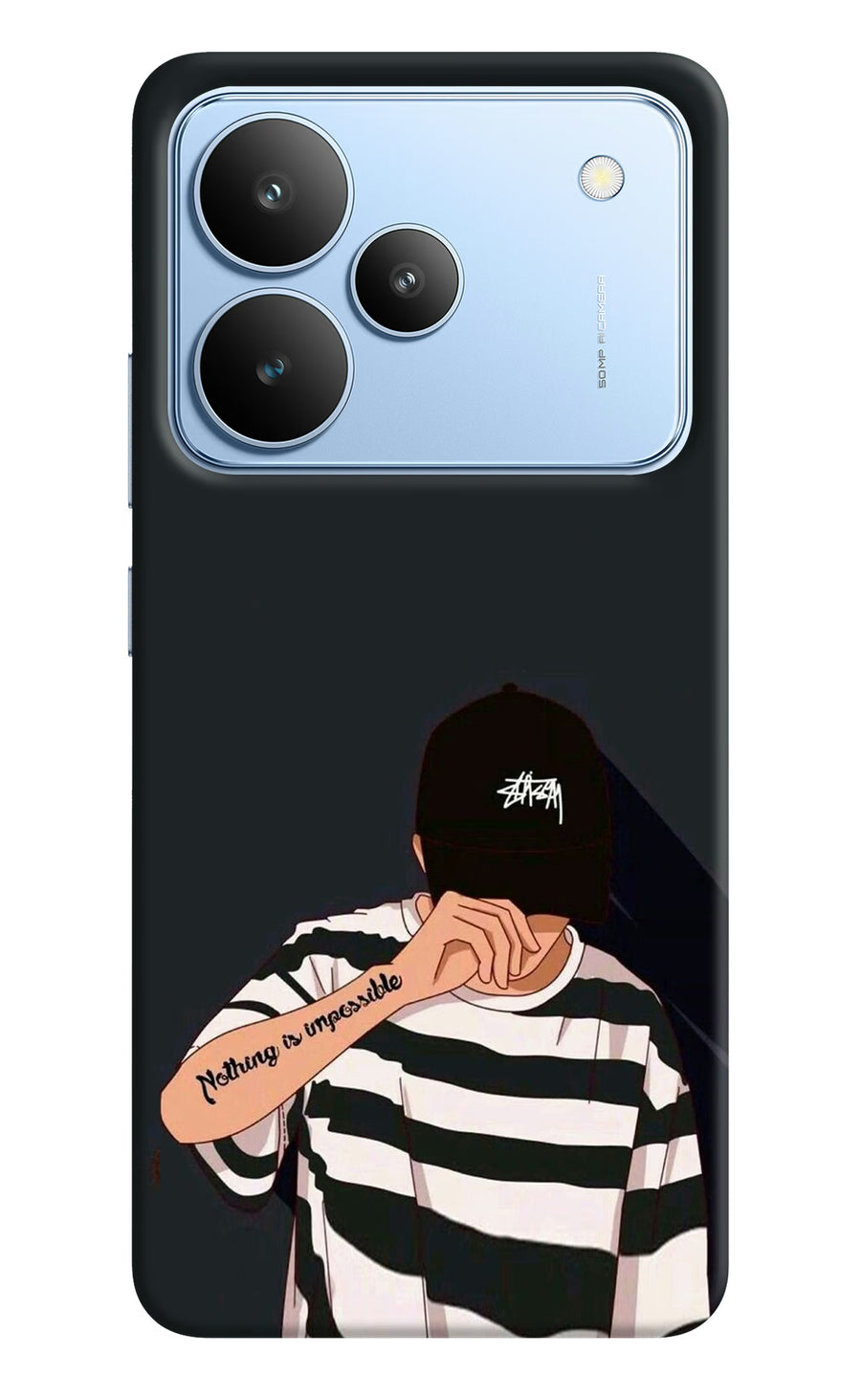 Aesthetic Boy Realme P4 Back Cover, Hard case