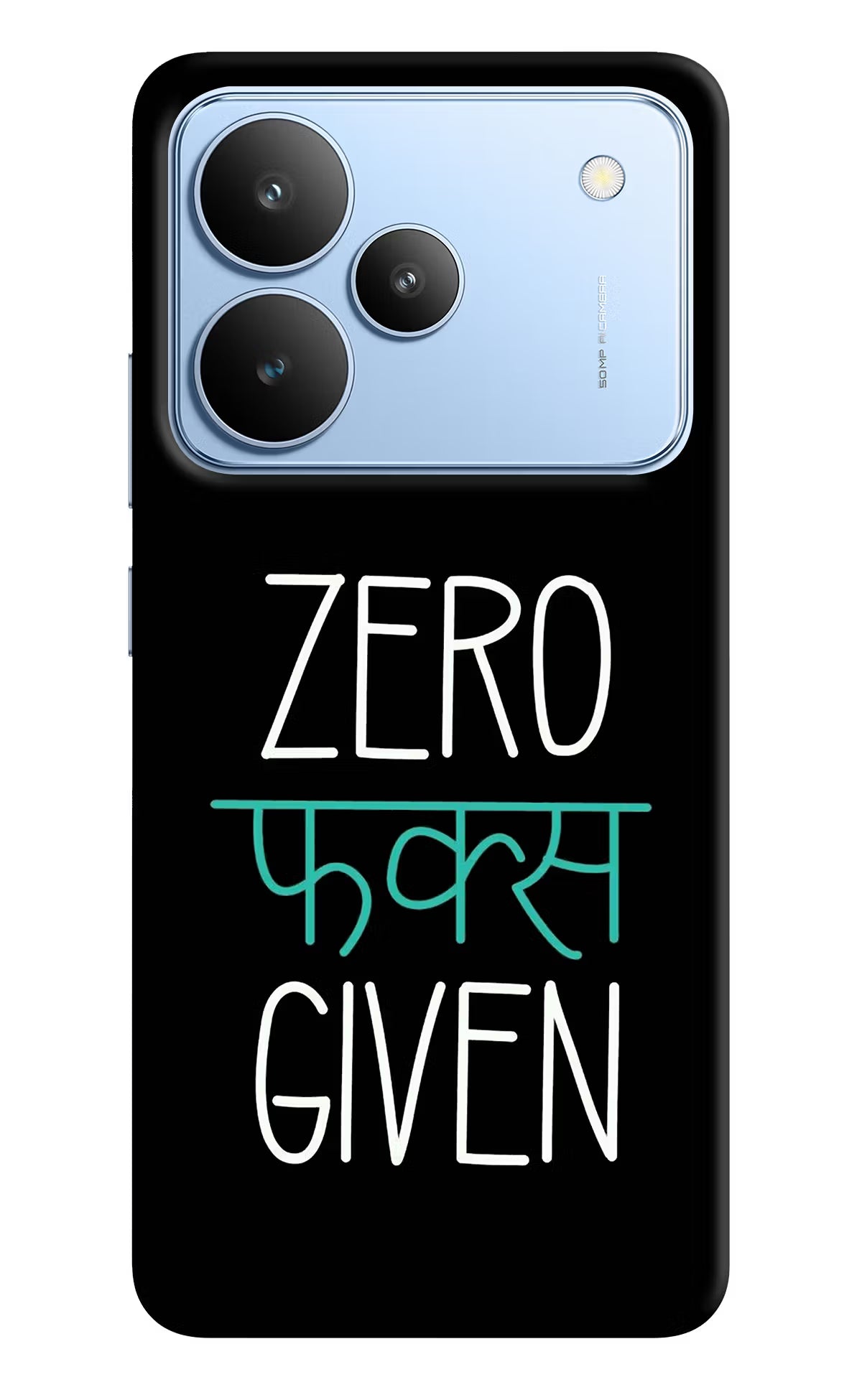 Zero Fucks Given Realme P4 Hard Case Back Cover by Casekaro