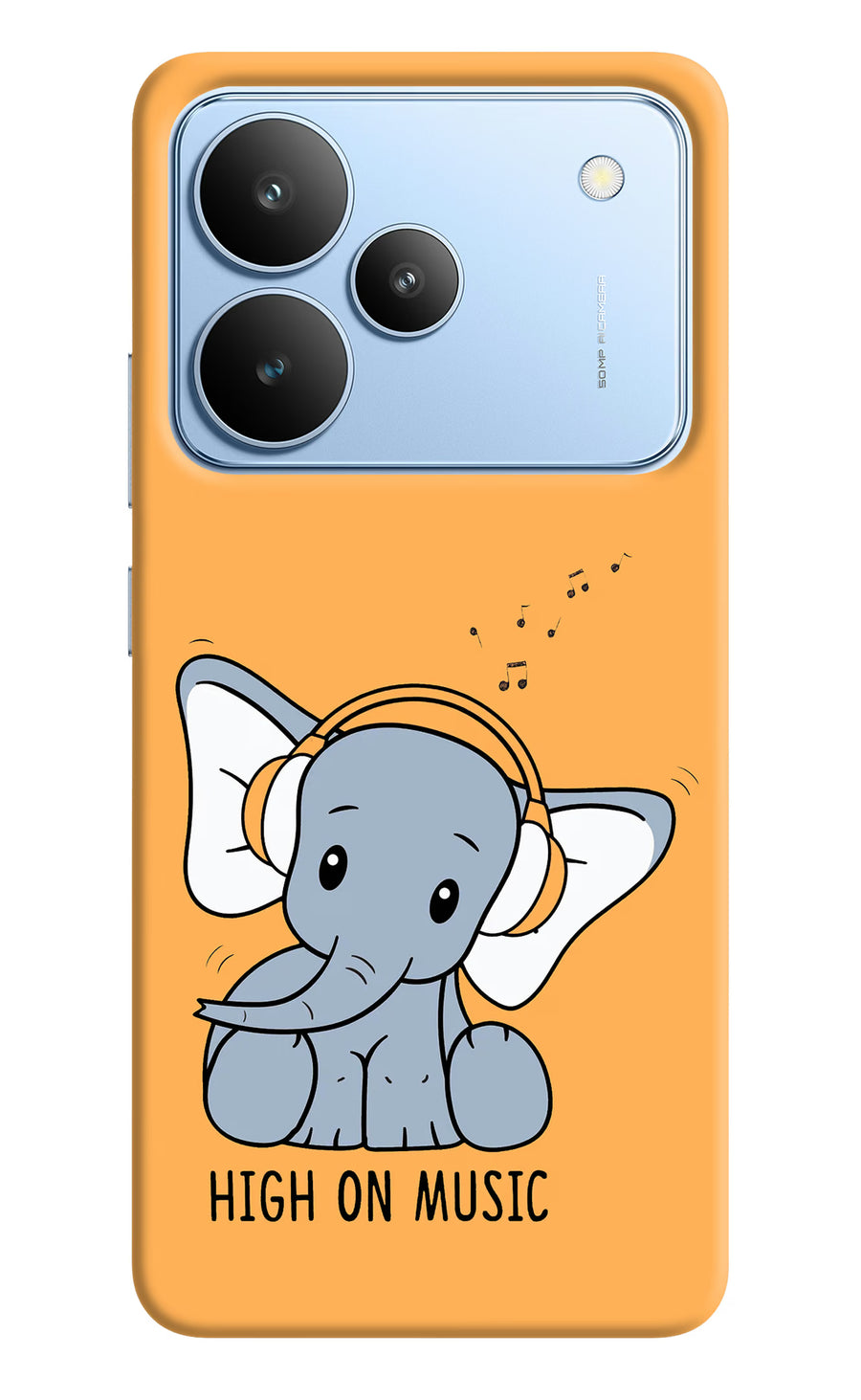 High On Music Realme P4 Back Cover, Hard case